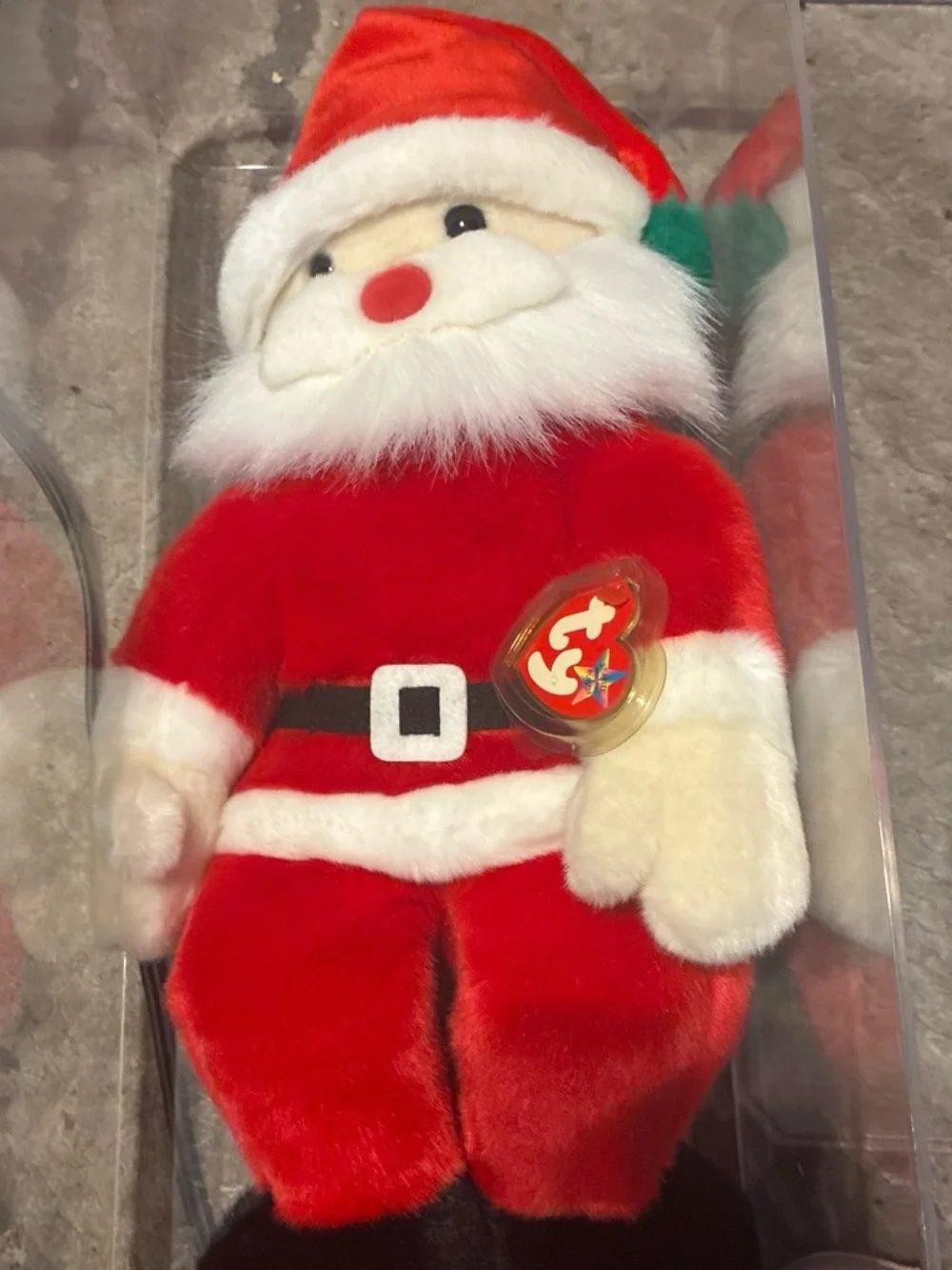 Vintage Ty Red and White Santa Plush 15.5 in